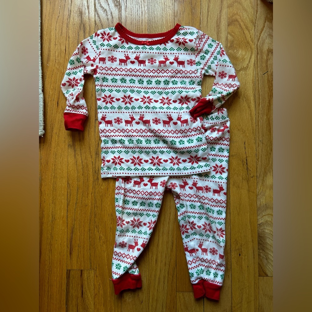Koala Kids Holiday Reindeer Pajamas, 18 Months